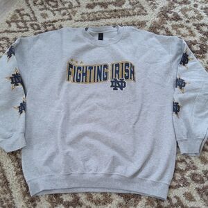 Gildan Gray Fighting Irish Sweatshirt